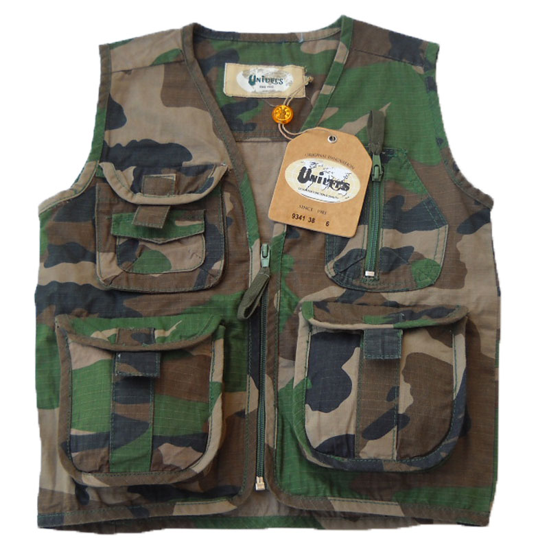 Gilet smanicato giacca giubbino bimbo bambino baby cotone mimetico -  Personalizzabile con il tuo logo