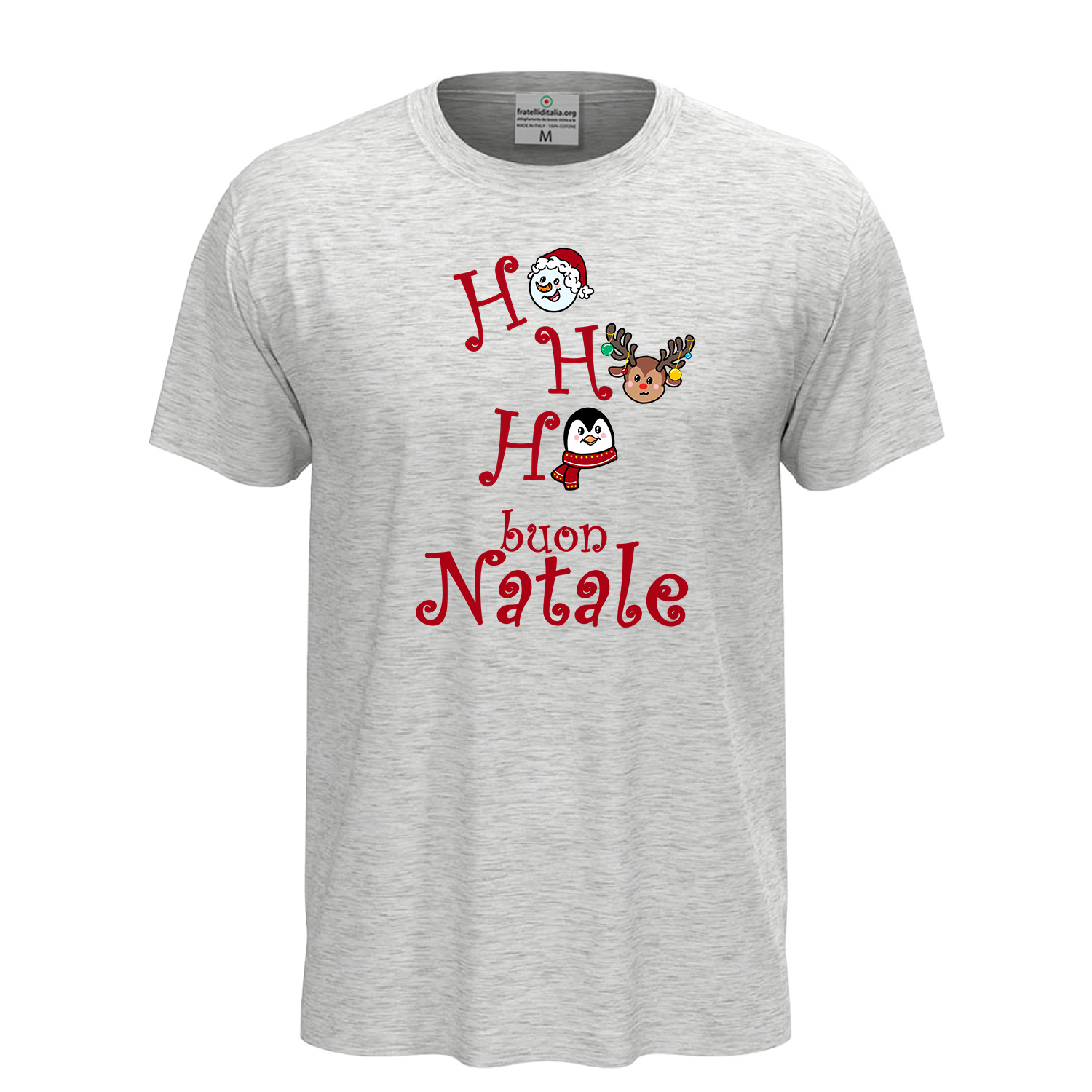 FRT 000013641 T shirt manica corta fratelliditalia abbigliamento militare e softair e abiti da lavoro T SHIRT maglia unisex stampa Uomo donna Maglietta Ho Ho Ho Buon Natale