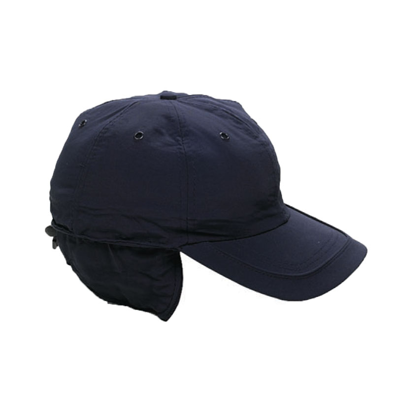 Cappello cappellino nylon pile copriorecchie invernale neve sportivo visiera