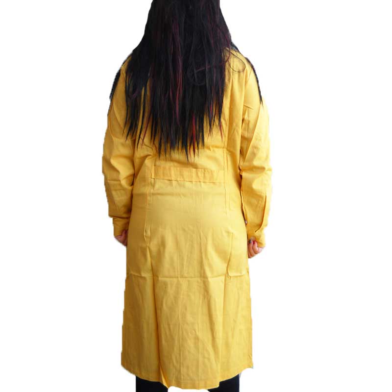Camice uomo lavoro manica lunga asilo scuola salumeria fabbrica giallo