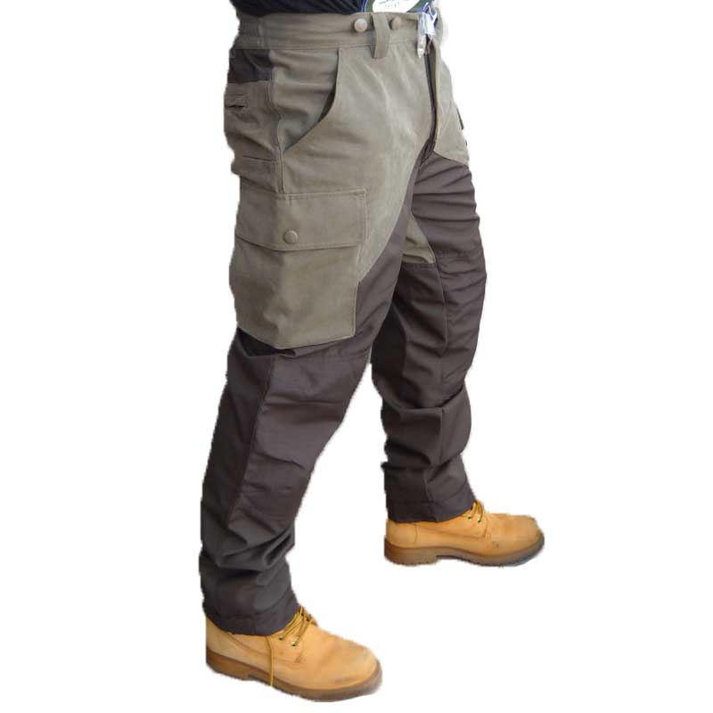 Pantalone pantaloni pesca caccia microfibra foderato invernale antipioggia moto