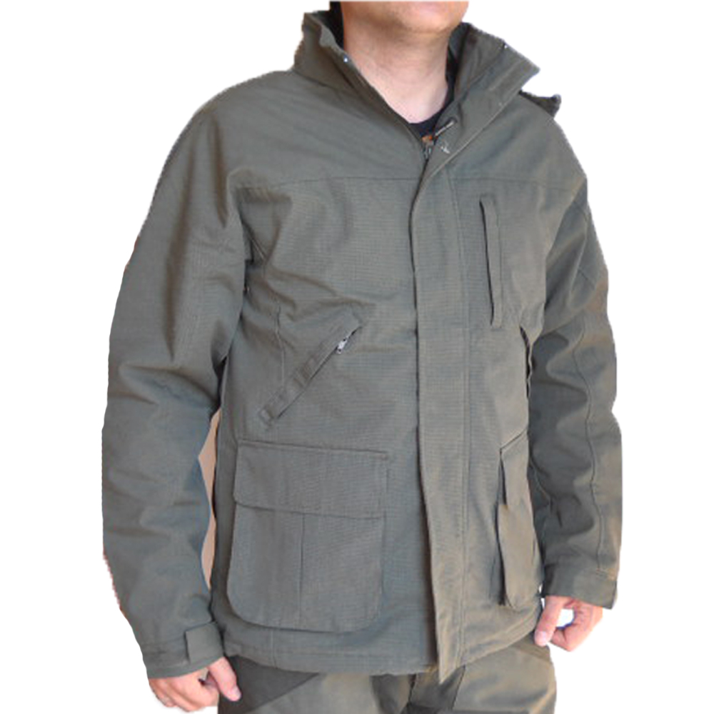 Completo caccia e canvas uomo impermeabile tattico verde cacciatore