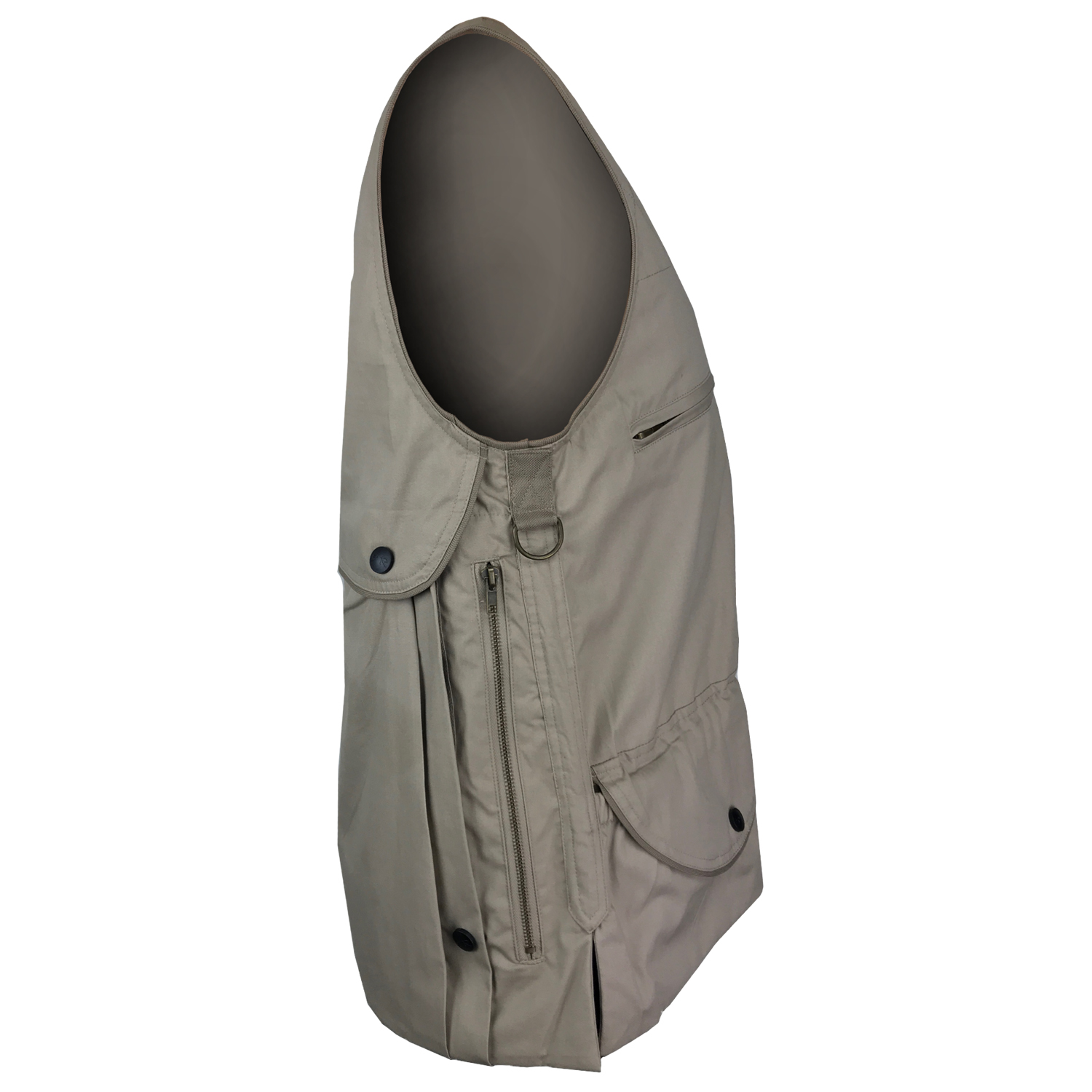 Gilet smanicato panciotto caccia doppio carniere foderato Idrorepellente
