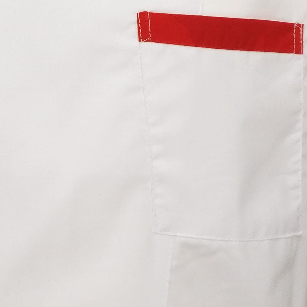 Giacca lavoro cuoco chef mezza manica estiva bianca cotone made in italy uomo - Personalizzabile con il tuo logo