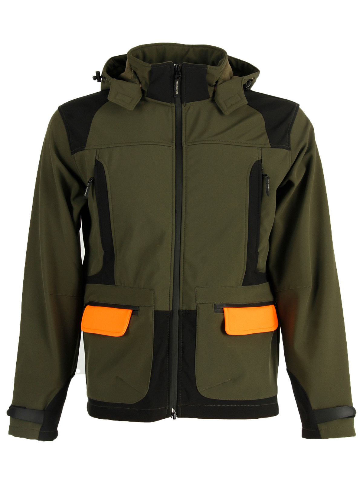 Giacca in ottimo tessuto softshell impermeabile tasche caccia pioggia uomo - Personalizzabile con il tuo logo