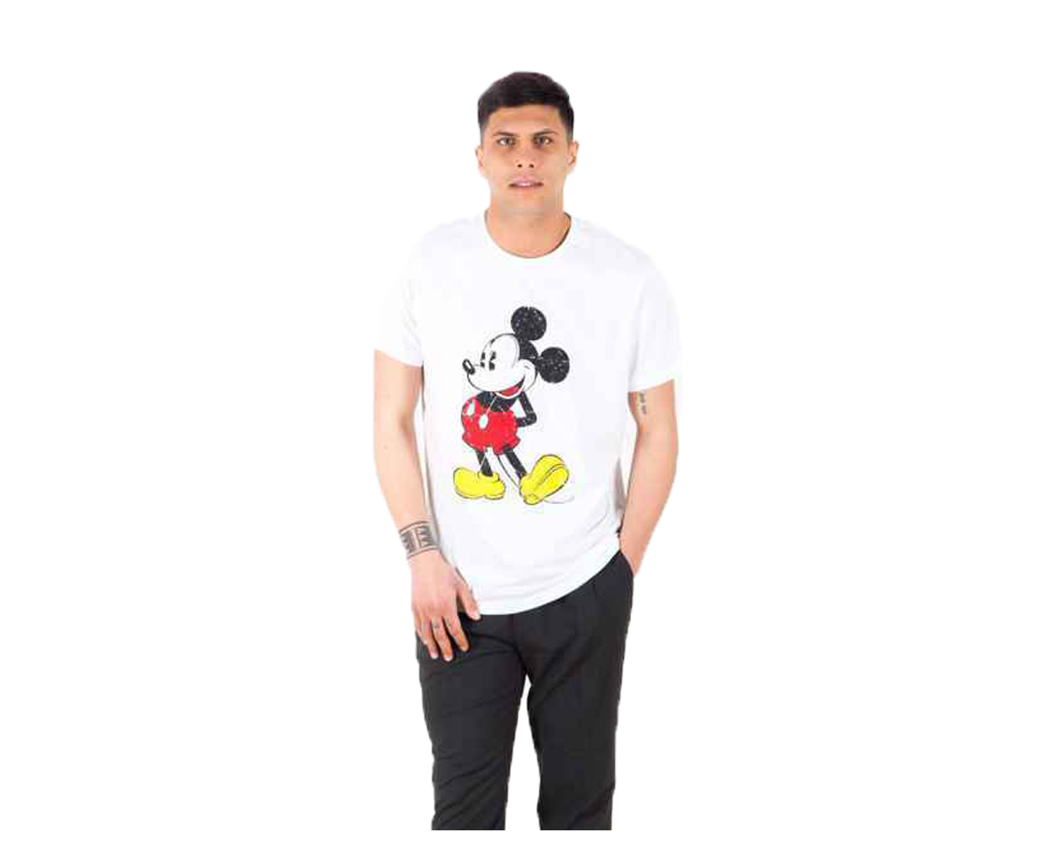 Maglia tshirt estiva topolino disney ragazzo cotone mezze maniche stampa