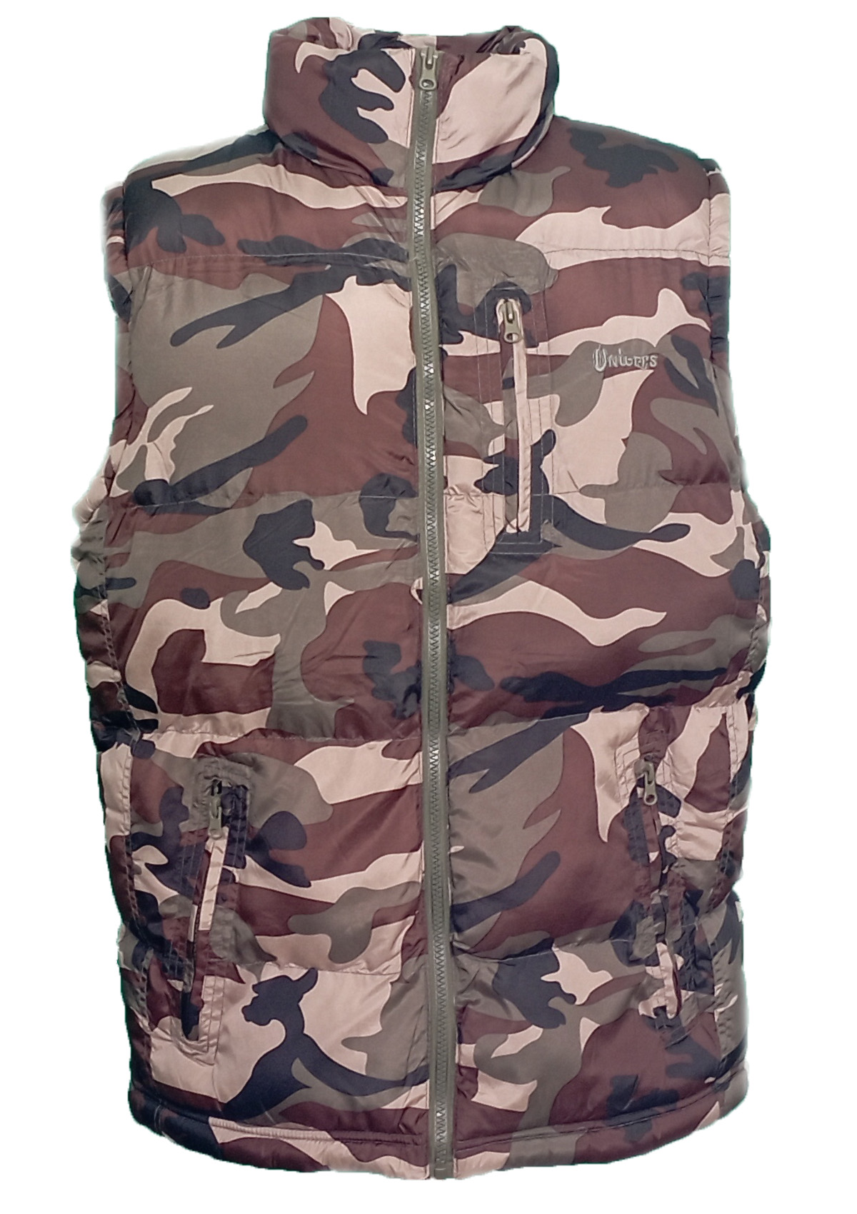 Gilet imbottito caccia mimetico smanicato montagna neve militare foderato - Personalizzabile con il tuo logo