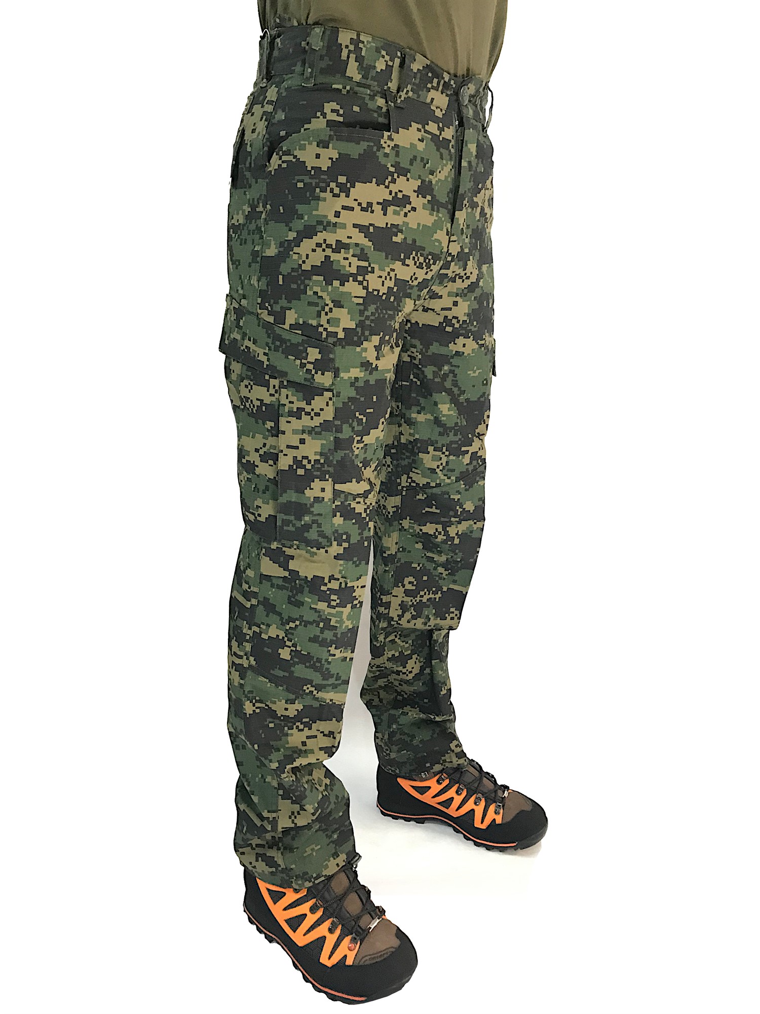 Pantalone Sport Sfoderato in cotone ripstop estivo digital tasche caccia