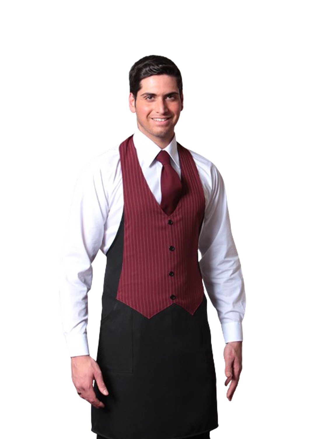 Grembiule pettorina divisa cucina ristorante gilet uomo sala vineria bar enoteca - Personalizzabile con il tuo logo