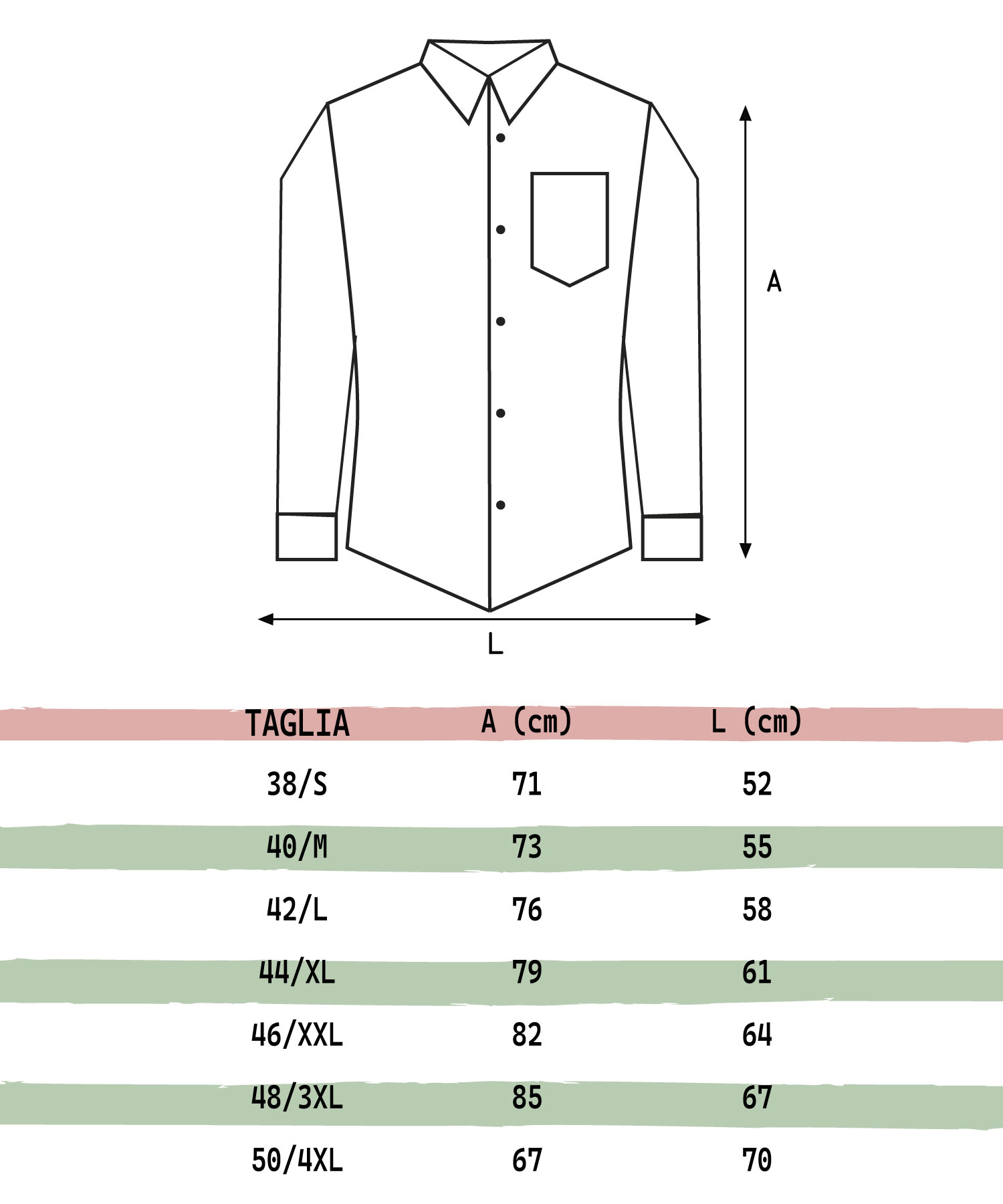 Kit Completo Uomo per Camerieri con Grembiule in Jeans e Camicia disponibile dalla taglia XS alla XXL made in italy