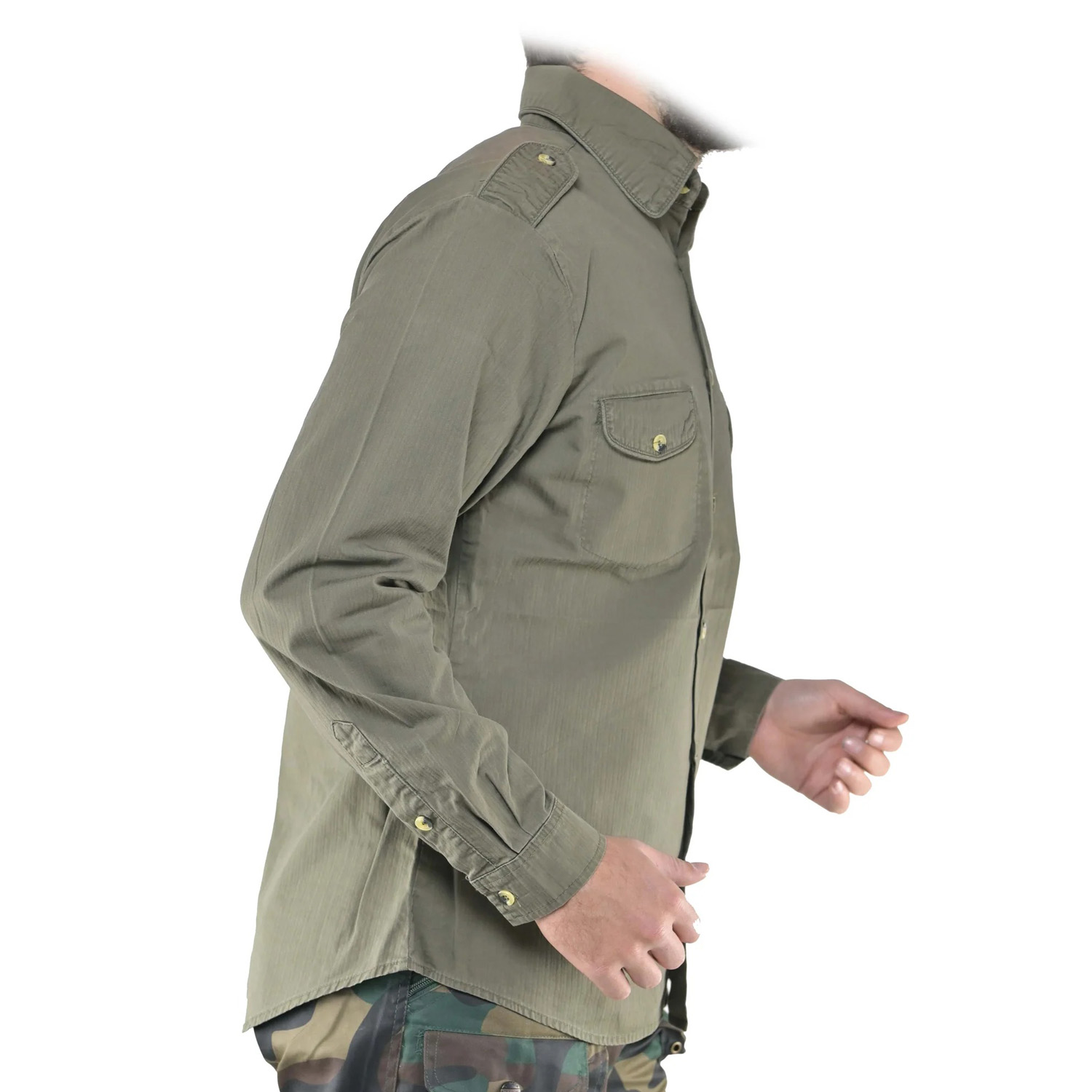 Camicia caccia montagna uomo cotone bottoni mimetica camouflge vari colori