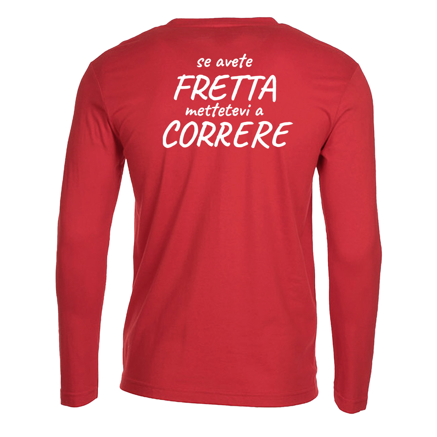 T-shirt maglia manica lunga barista corsa run running sportiva idea regalo uomo donna