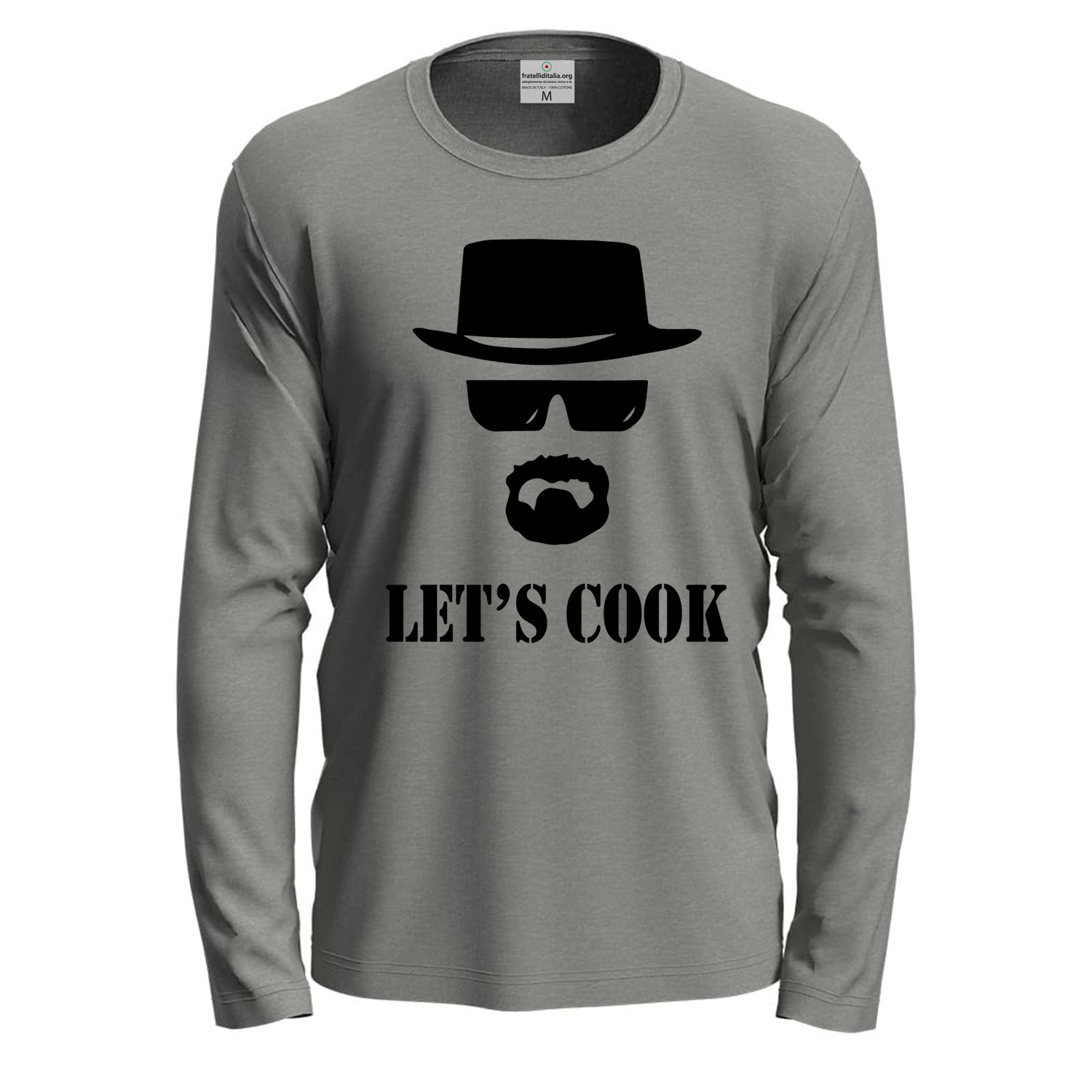 T-shirt a manica lunga con stampa DTF \