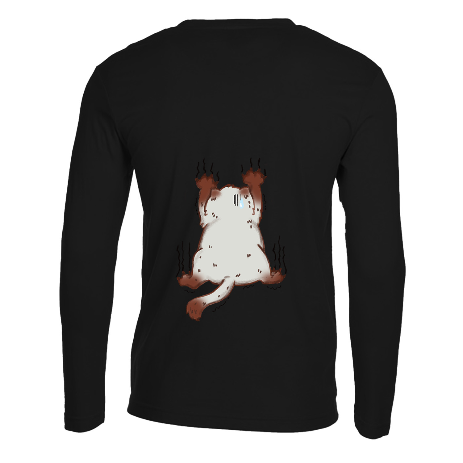 T-shirt a manica lunga con stampa  sul retro \