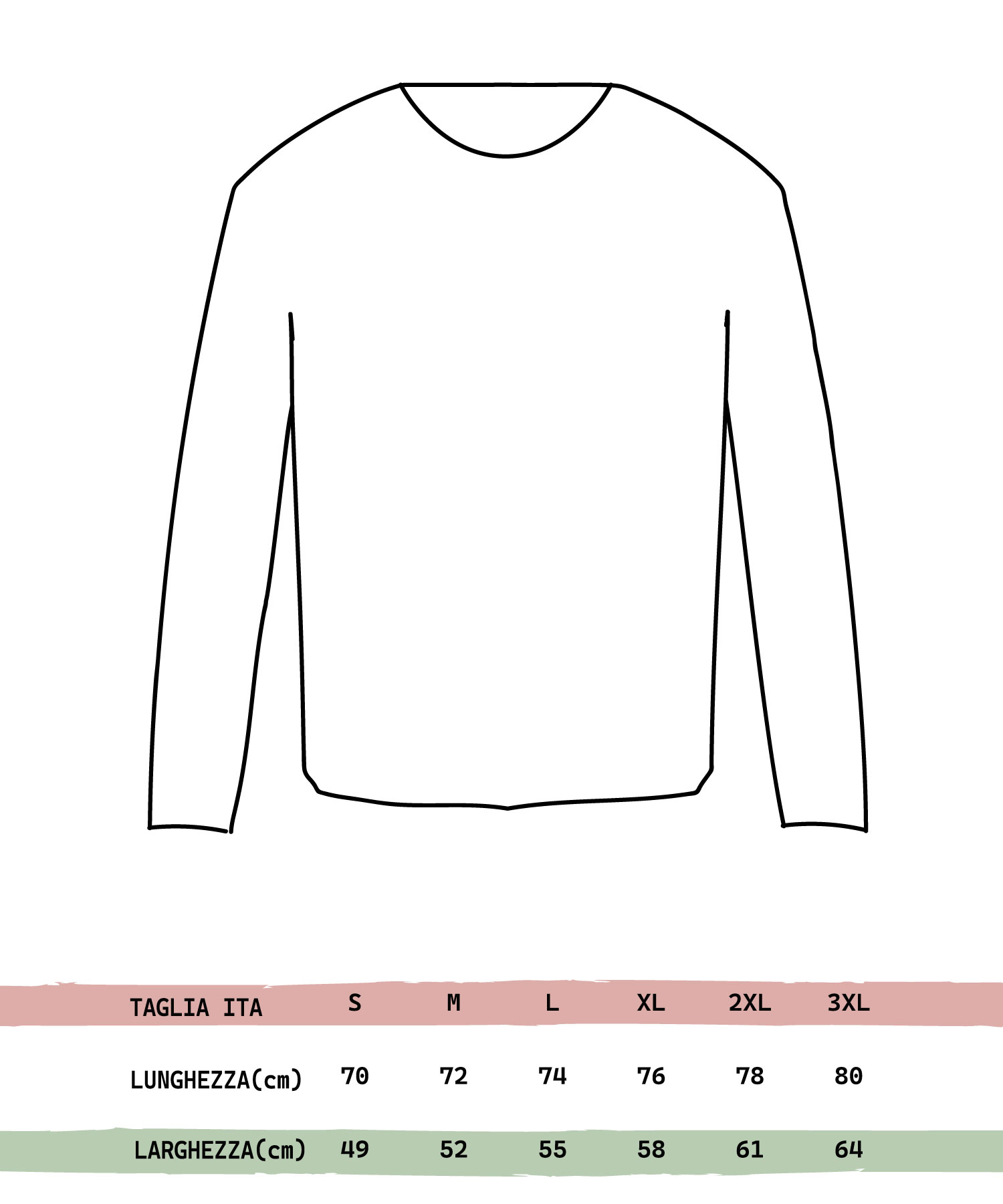 T-shirt maglia a manica lunga stampa \