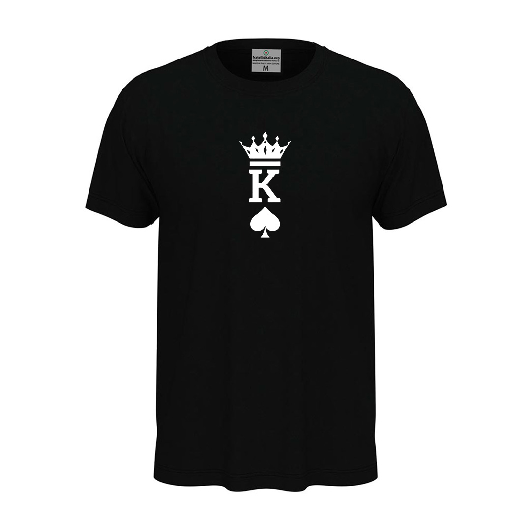 T-shirt classica unisex a manica corta con stampa RE  \