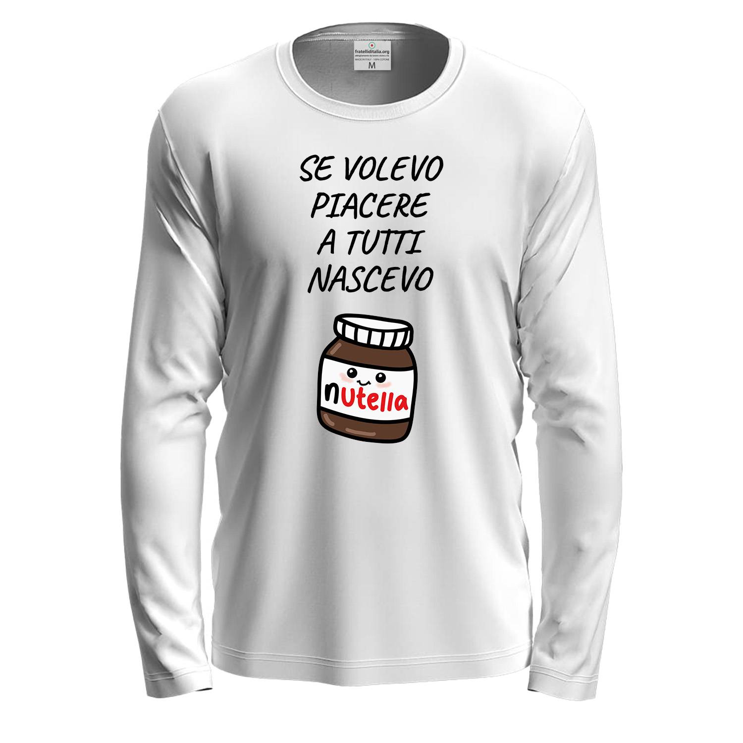 T-shirt a manica lunga con stampa DTF \