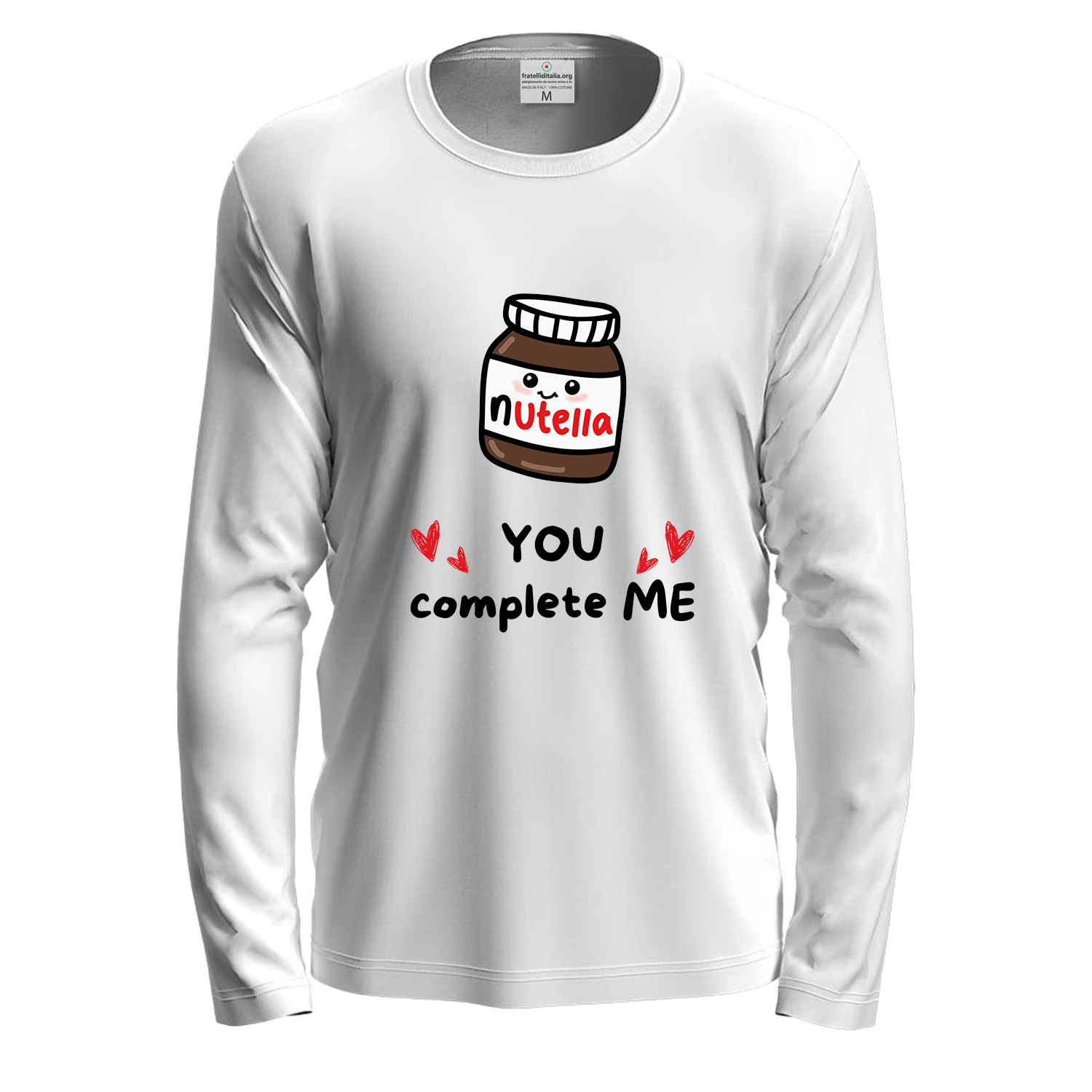 T-shirt maglia manica lunga con stampa \