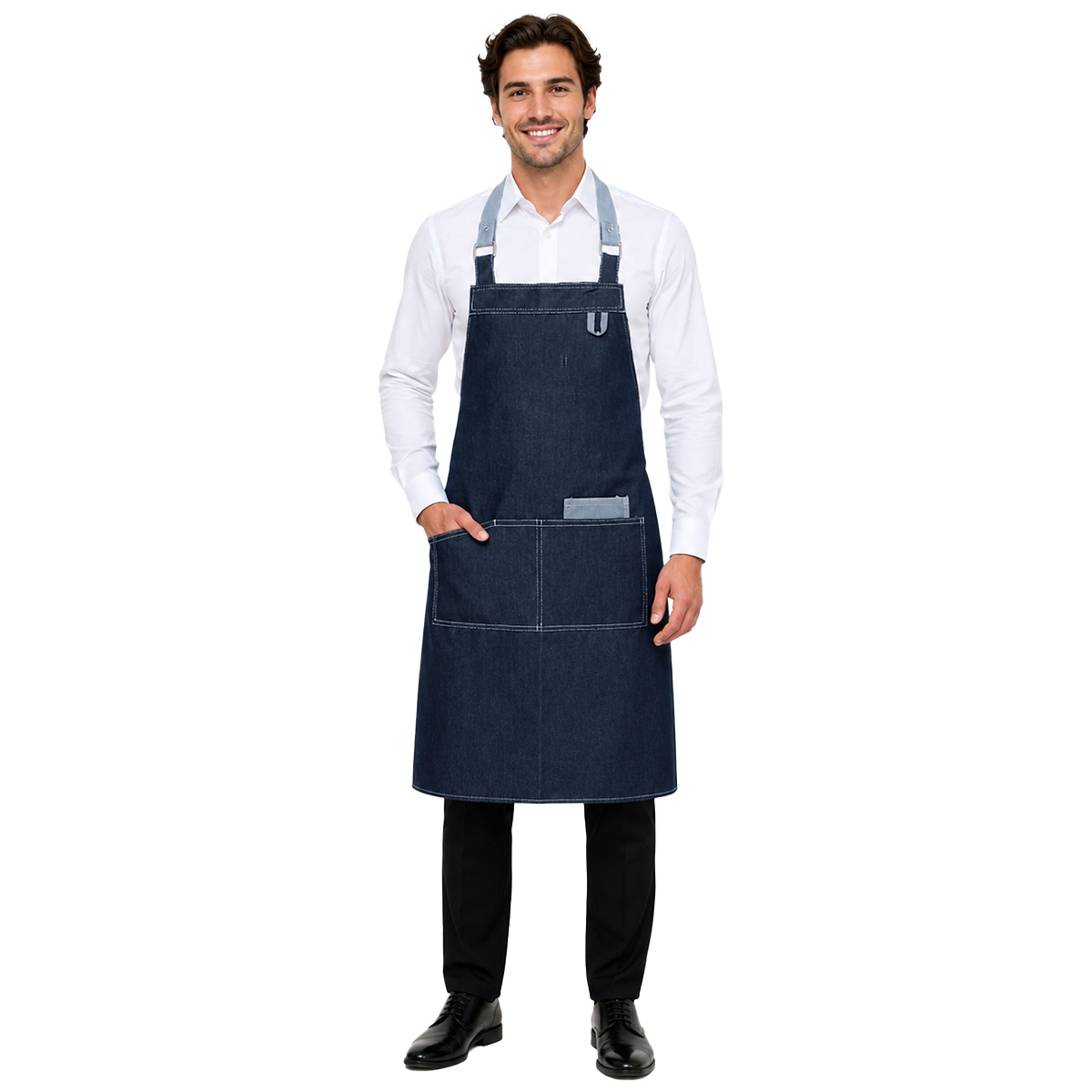 Kit Uomo Personalizzabile con Grembiule e Camicia per professionisti o studenti Scuola Alberghiera made in italy