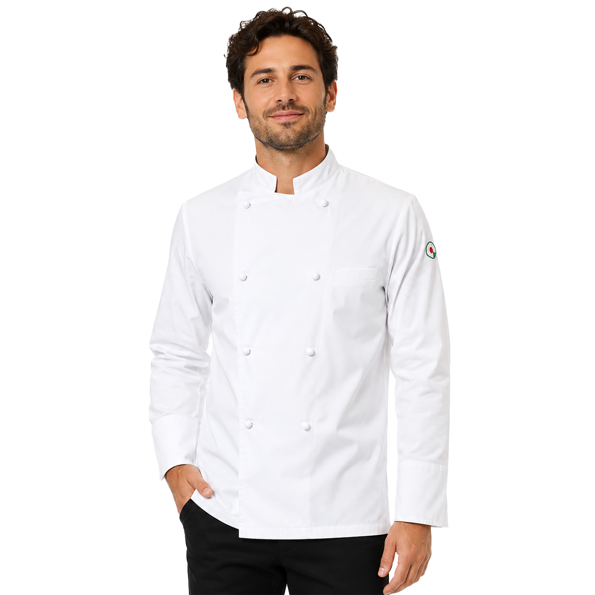Giacca casacca cuoco chef cucina ristorante ristorazione bianca divisa - Personalizzabile con il tuo logo