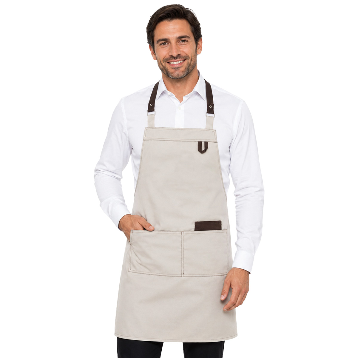 Kit Uomo Personalizzabile con Grembiule e Camicia per professionisti o studenti Scuola Alberghiera made in italy