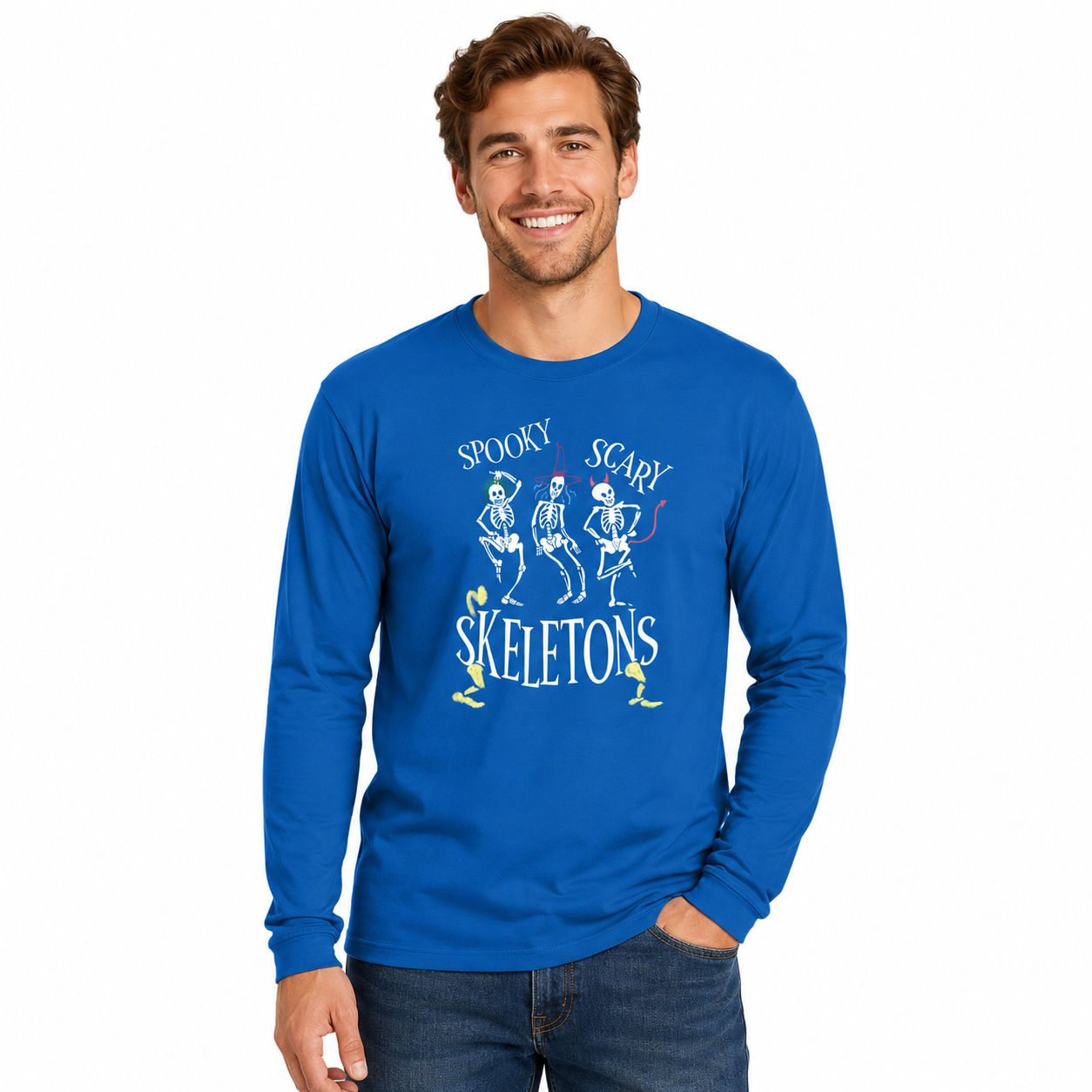 T-shirt classica a manica lunga per uomo - Halloween Edition