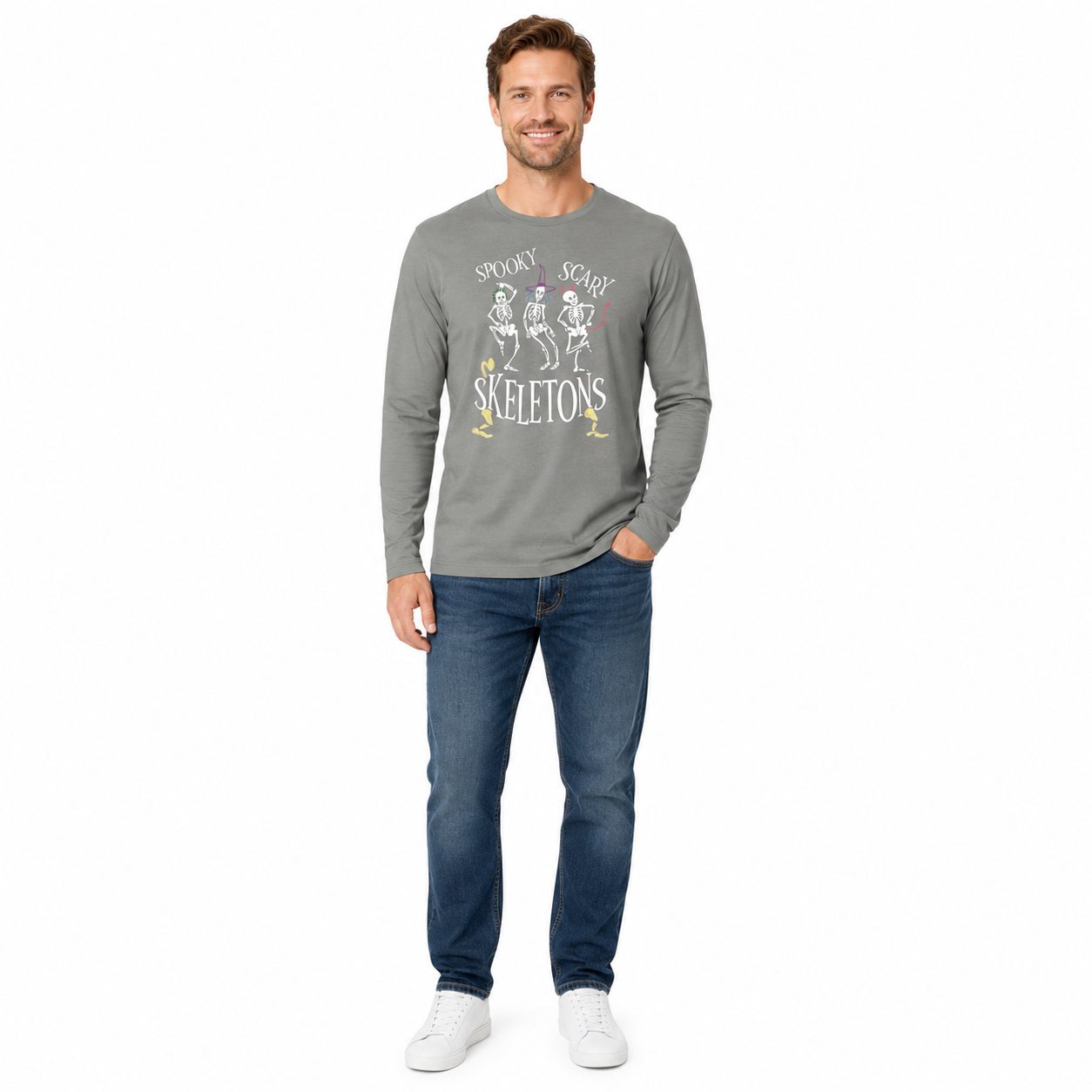 T-shirt classica a manica lunga per uomo - Halloween Edition