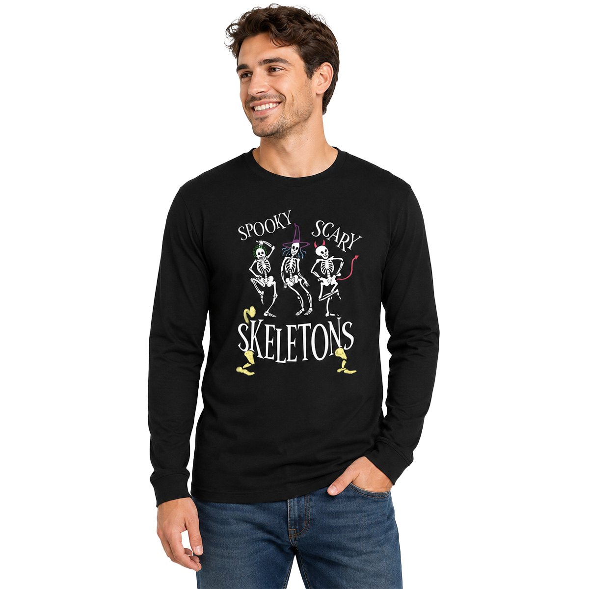 T-shirt classica a manica lunga per uomo - Halloween Edition