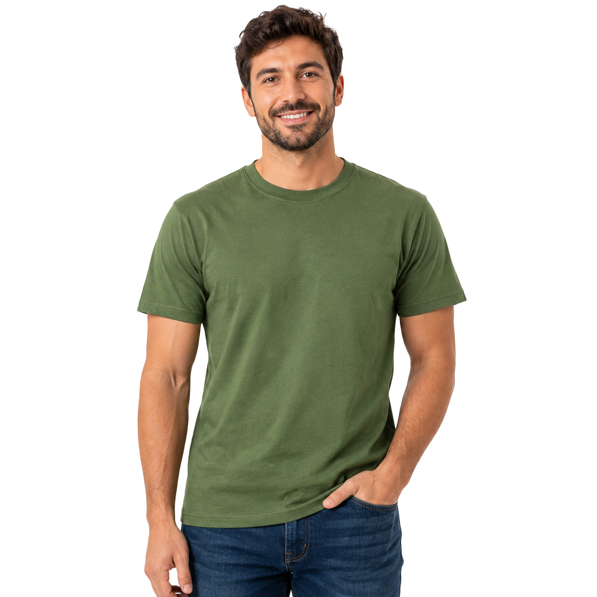 T-shirt maglia maglietta girocollo mezze maniche mimetica camouflage uomo