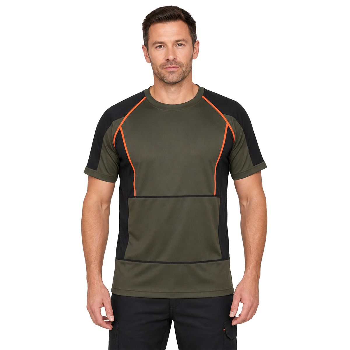 Maglia tshirt microfibra termica traspirante mezze maniche sport sudore elastica