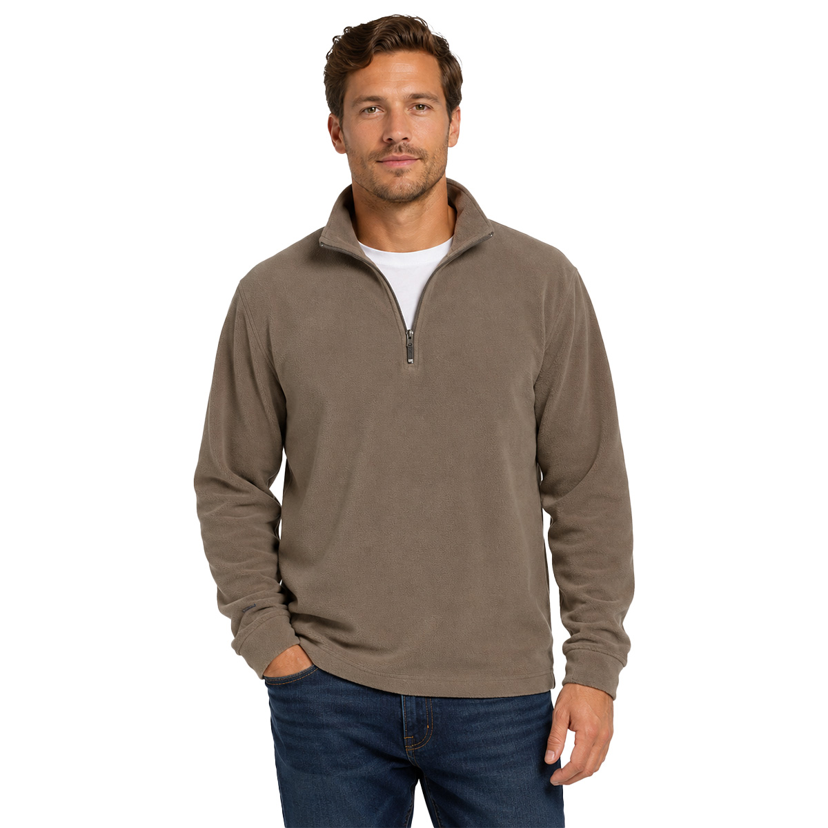 Maglia pile caccia morbida termica ultraleggera collo alto uomo country man
