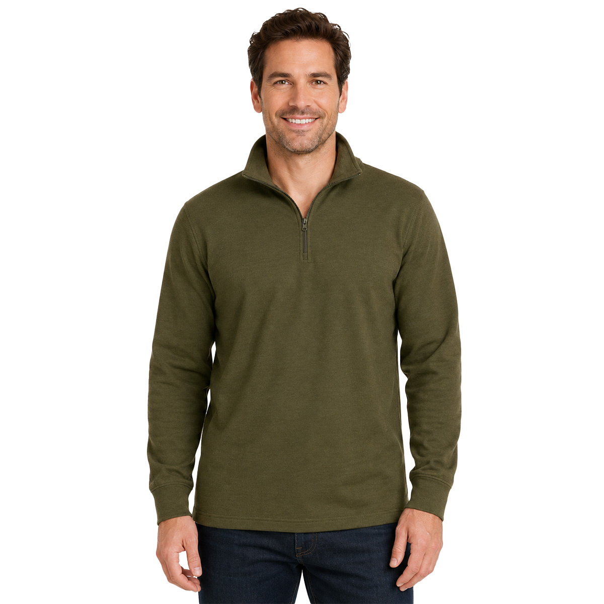 Lupetto maglia maglione collo alto zip nuovo lana invernale