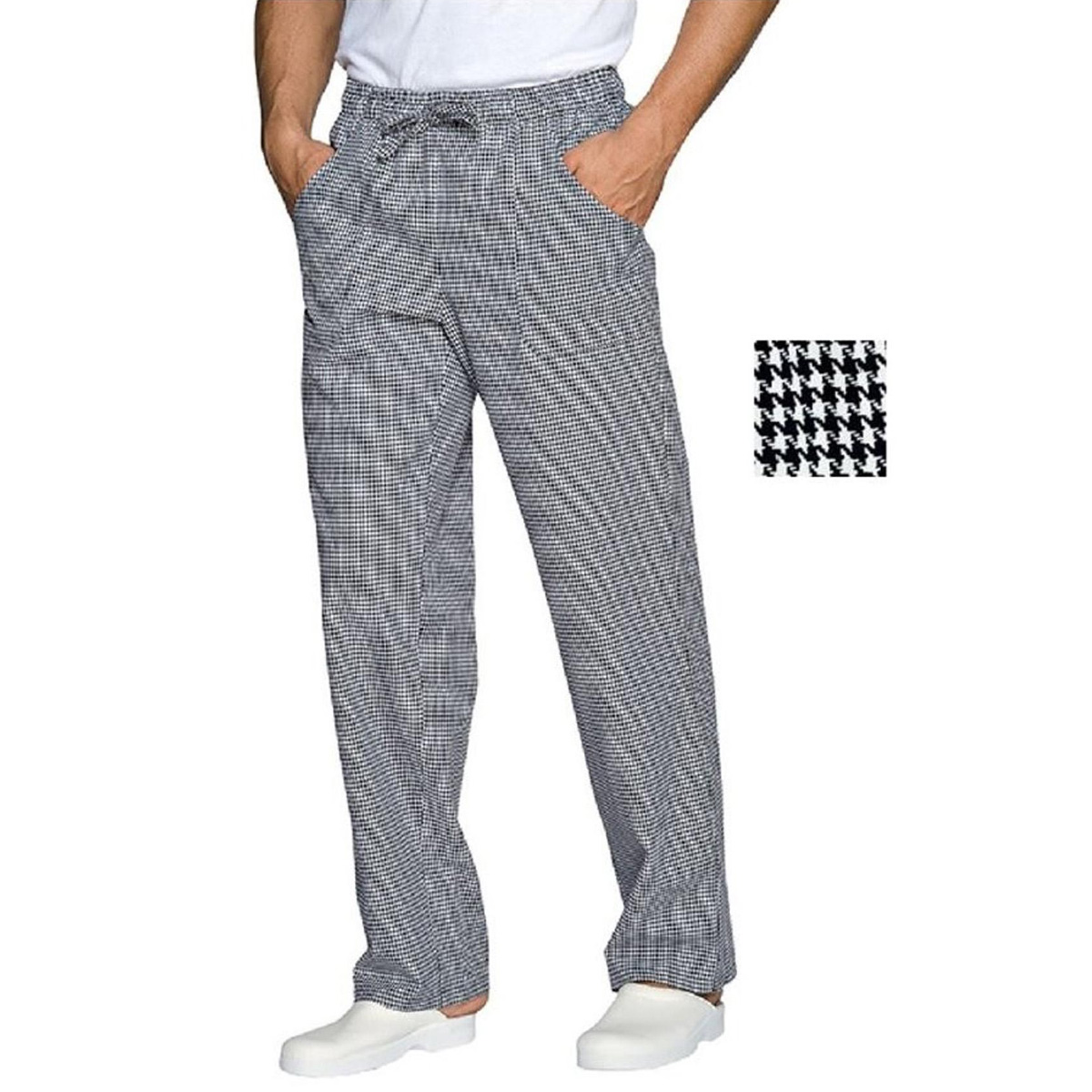 Pantalaccio pantalone da lavoro cotone per chef cuoco a quadretti taglie miste - Personalizzabile con il tuo logo
