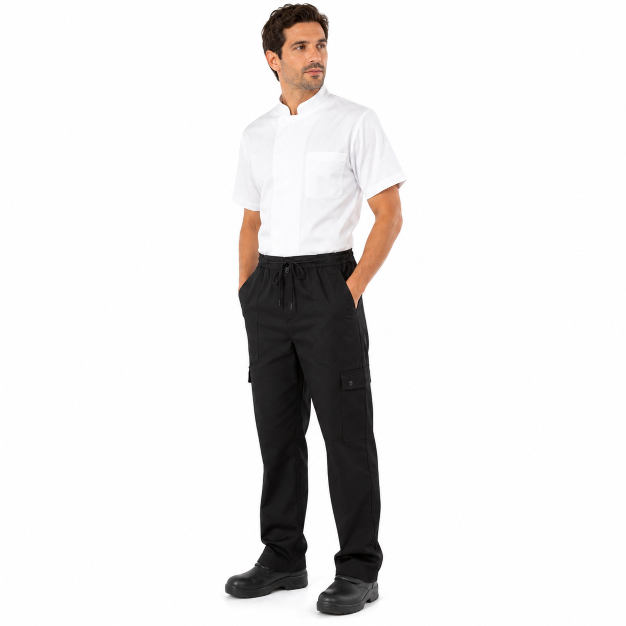 Pantalone pantaloni pantalaccio uomo lavoro fabbrica cuoco chef pizzeria
