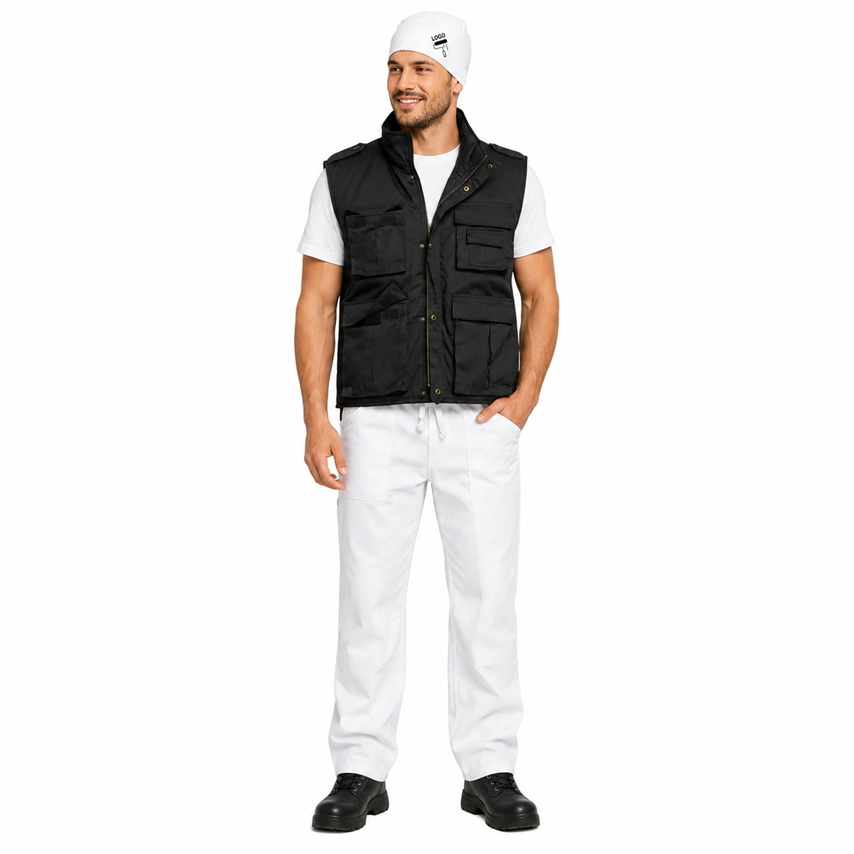 Kit imbianchino composto da Gilet Pantalone e Cappello per i professionisti