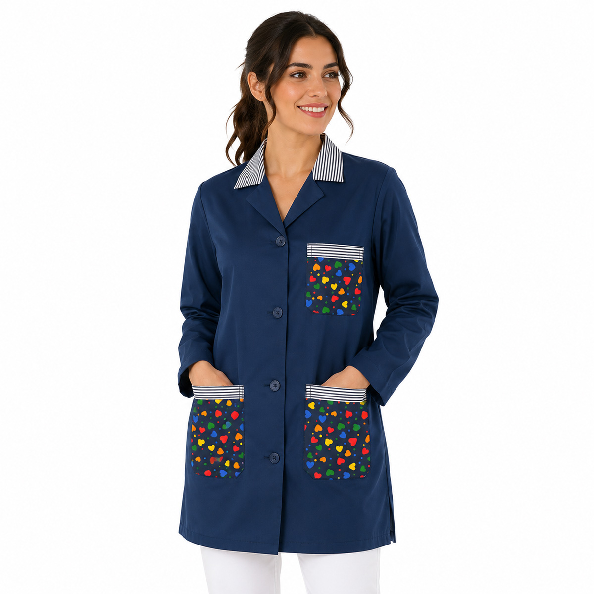 Grembiule colorato con diverse Fantasie per Insegnanti di Asilo infanzia collaboratrici bidelle