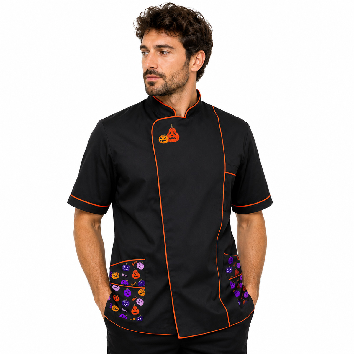 Casacca camice giacca lavoro Barbiere Parrucchiere salone Halloween Edition
