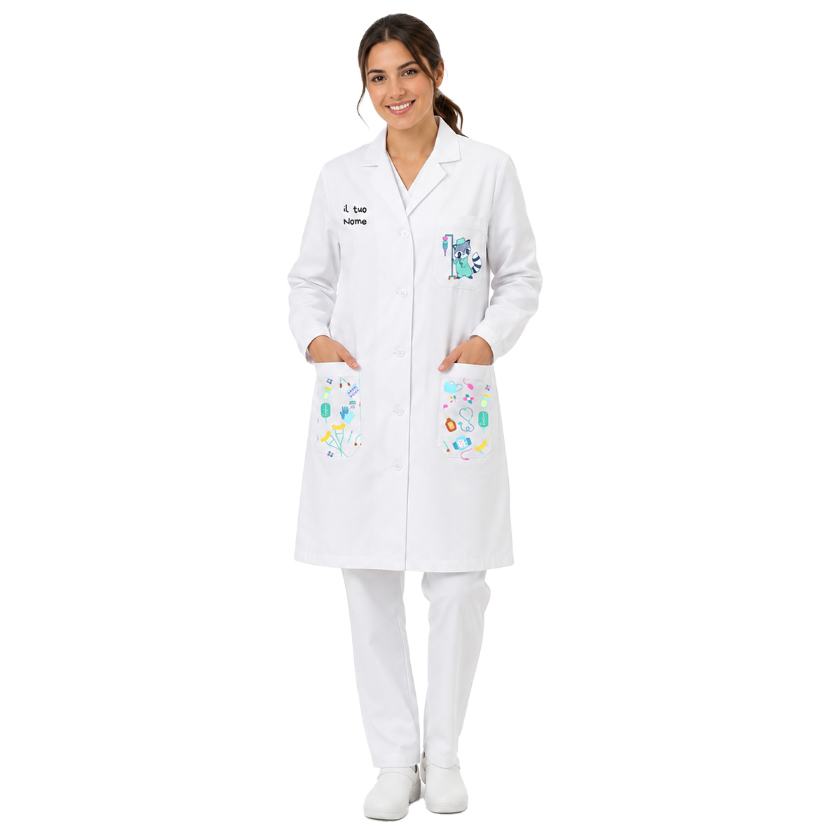 camice veterinaria bambini donna medico dottore ospedaliero animali pet therapy infanzia