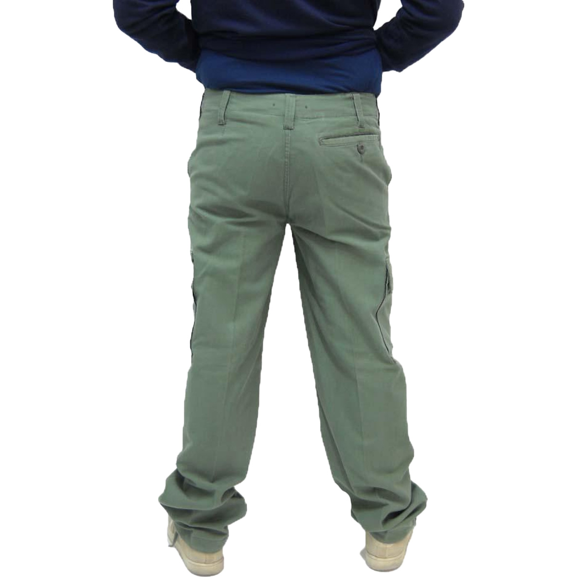 Pantalone calzoni pantalone moleskin cotone stone verde oliva uomo sportivo