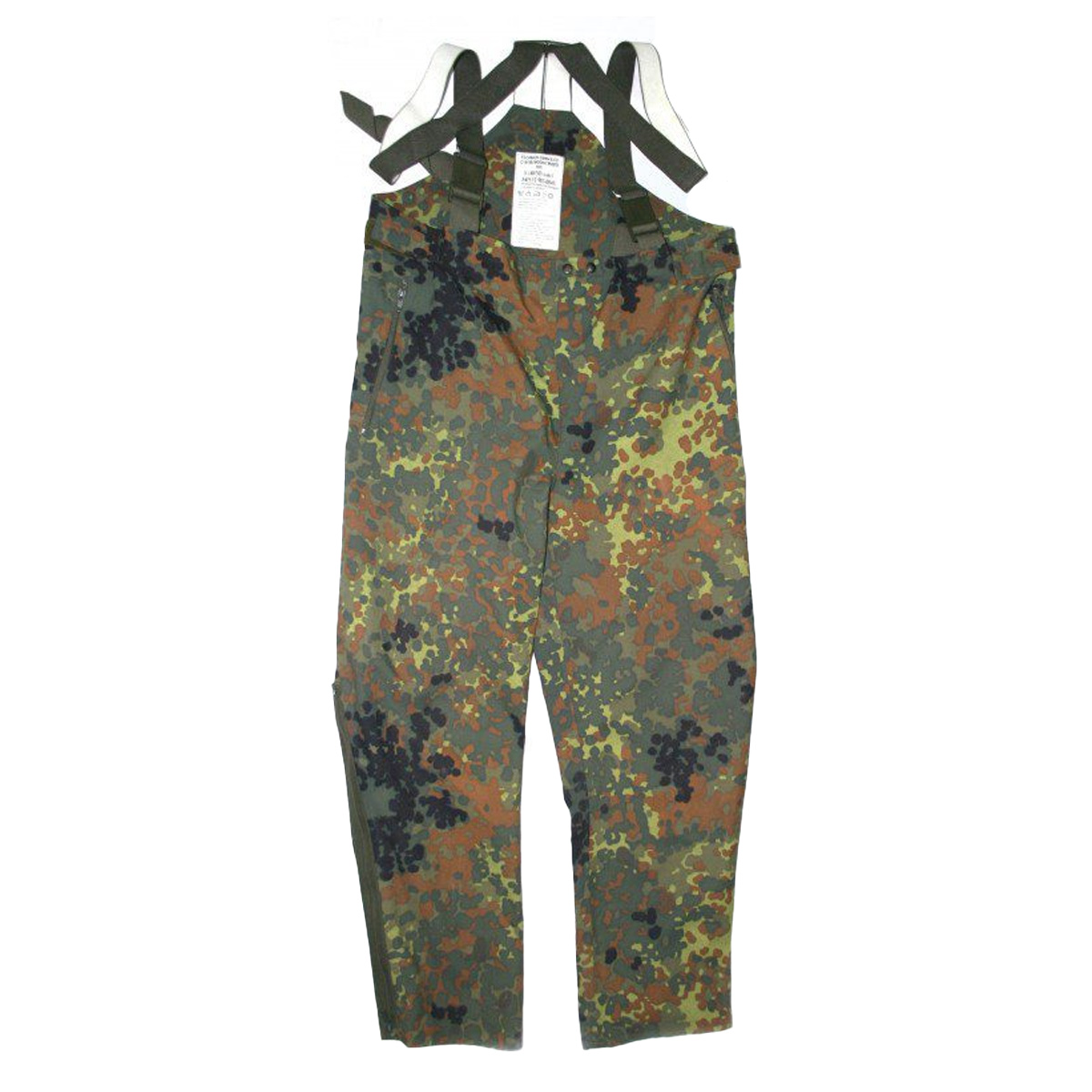 Salopette pettorina tuta tedesca flecktarn impermeabile moto pioggia