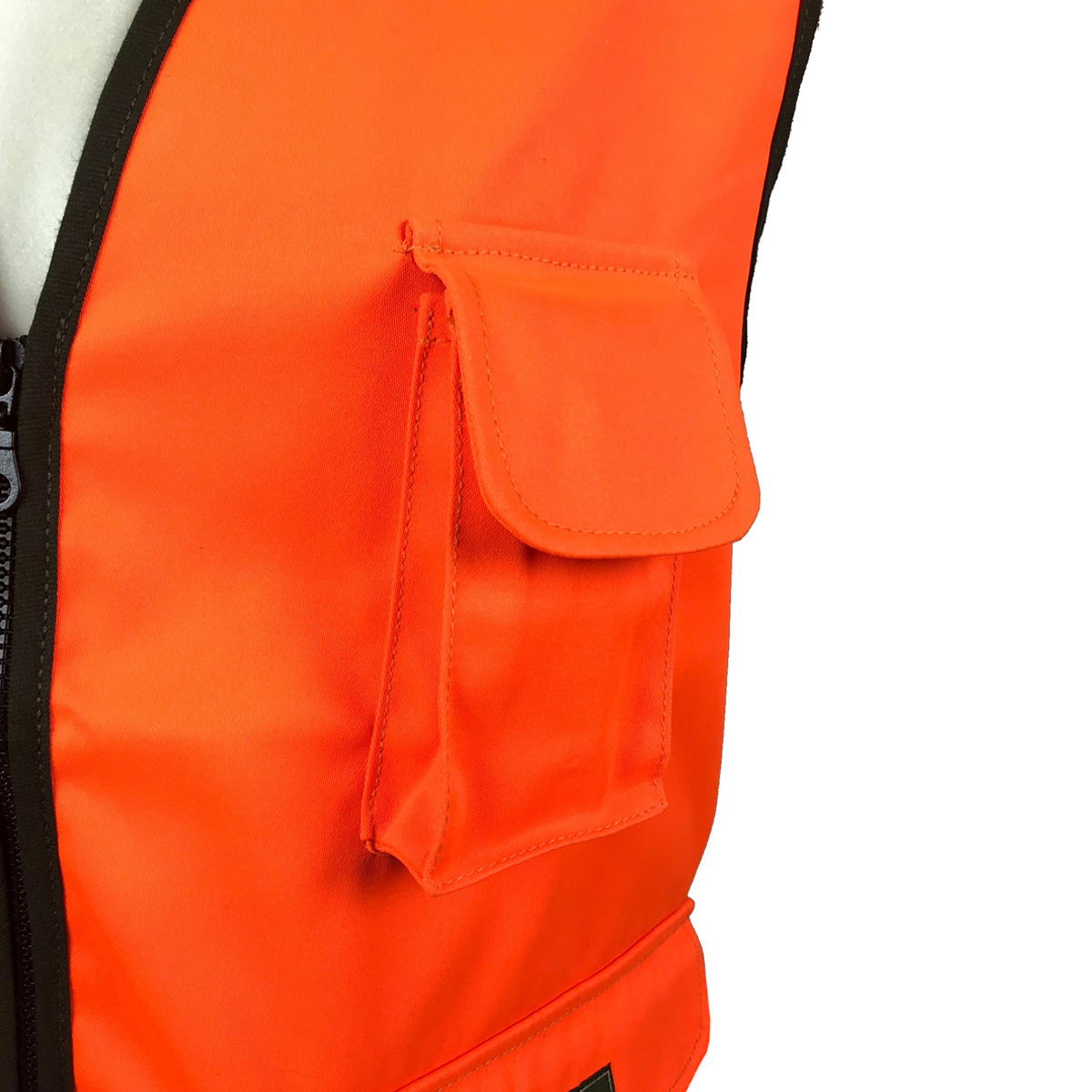 Gilet smanicato alta visibilita\' policotone sicurezza lavoro uomo arancione