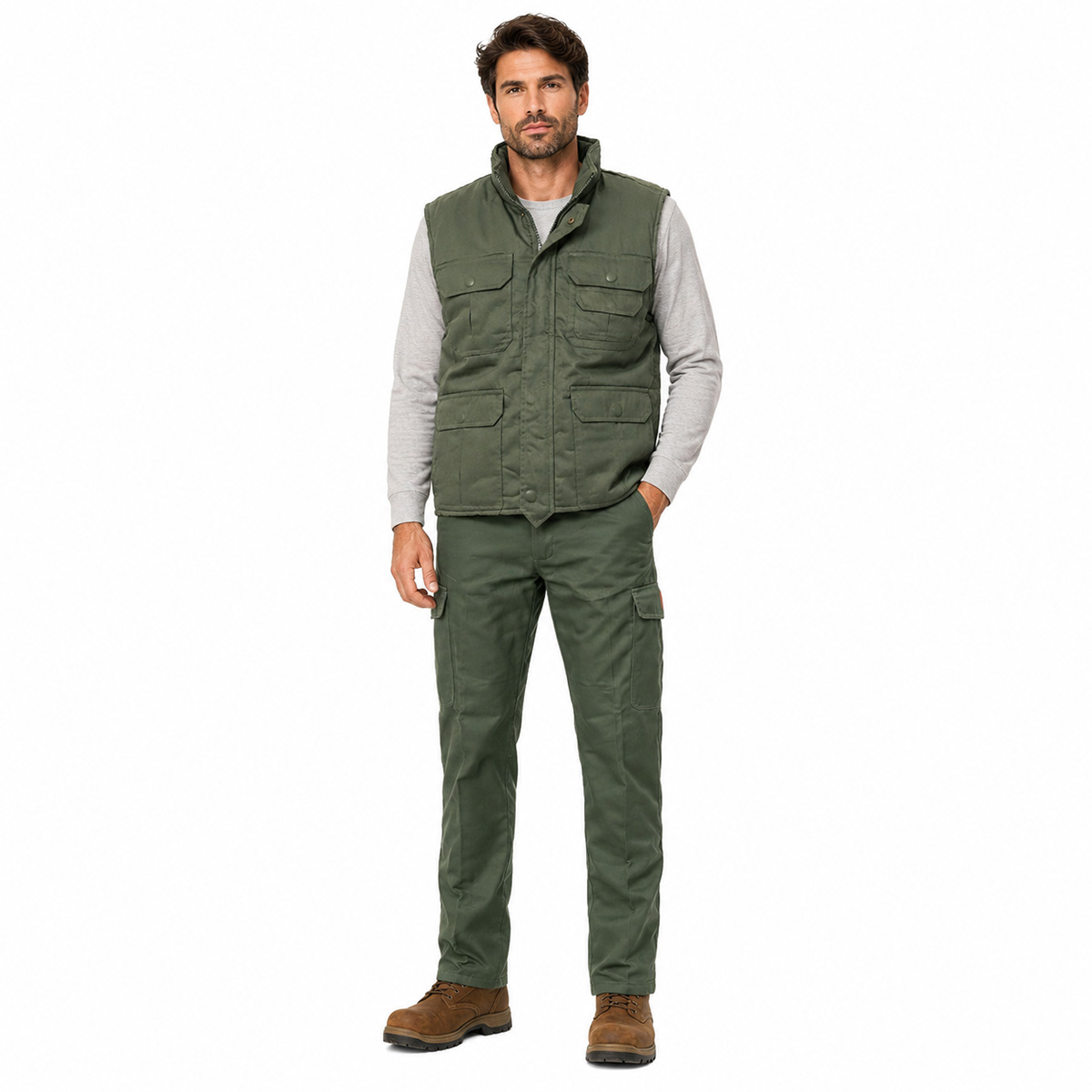 Kit da caccia completo professionale con gilet e pantaloni Personalizzabile con il tuo logo aziendale