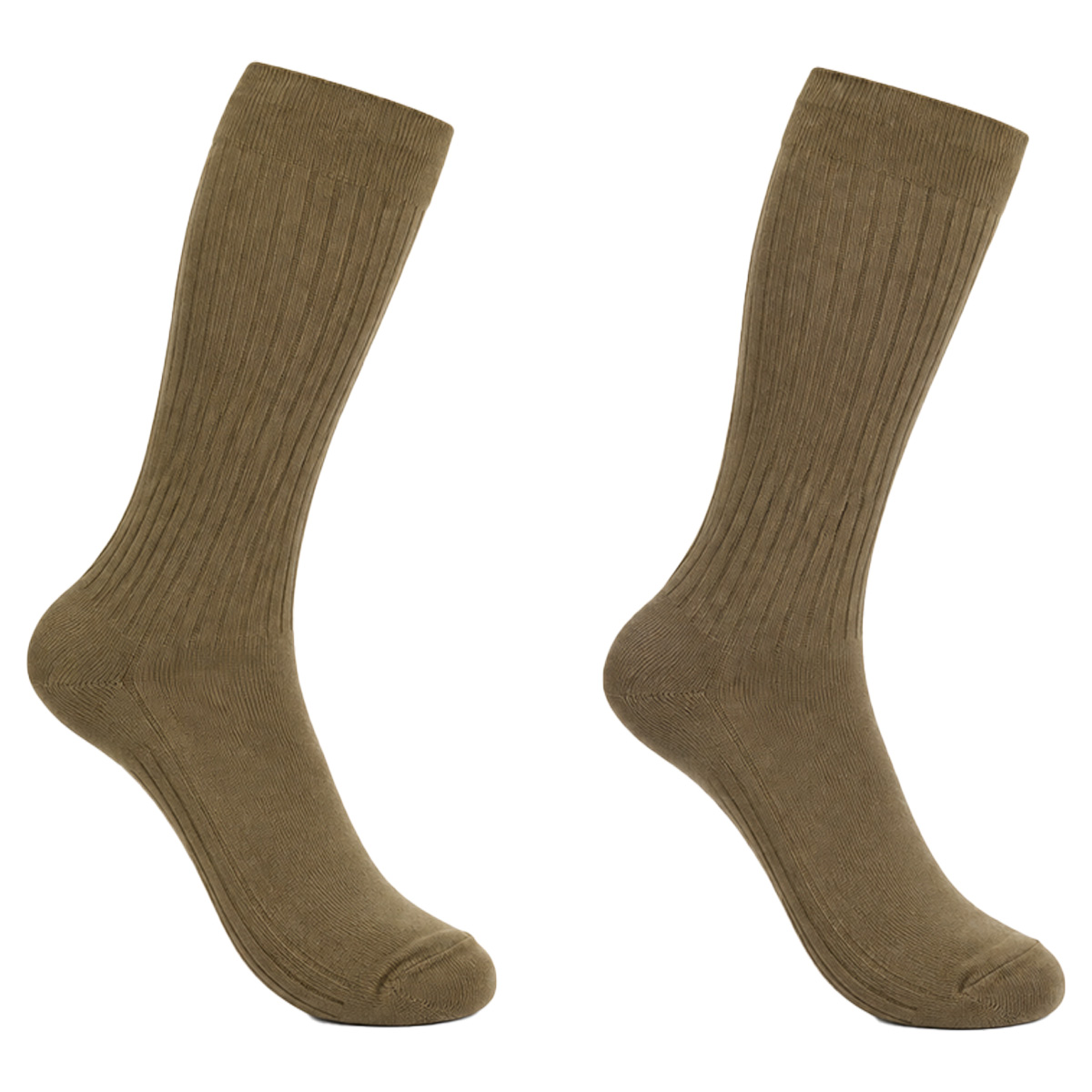 Calza lunga calzini kaki cotone