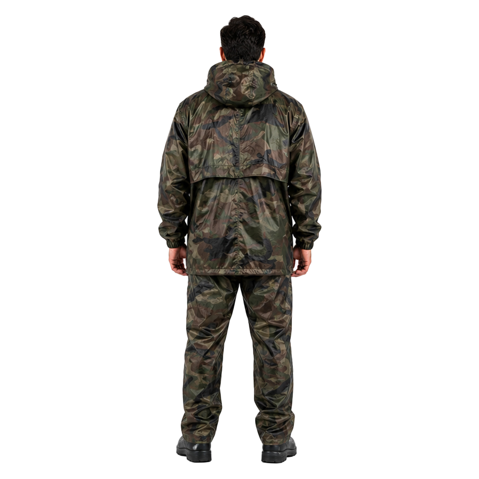 Completo impermeabile giacca pantalone pvc moto caccia pesca pioggia