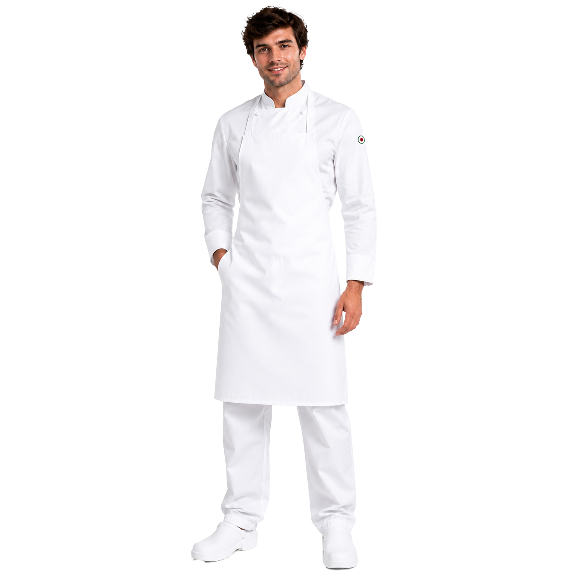 Kit Chef Pasticceria Cucina Forno Personalizzabile Completo con Giacca Grembiule e Pantaloni made in italy