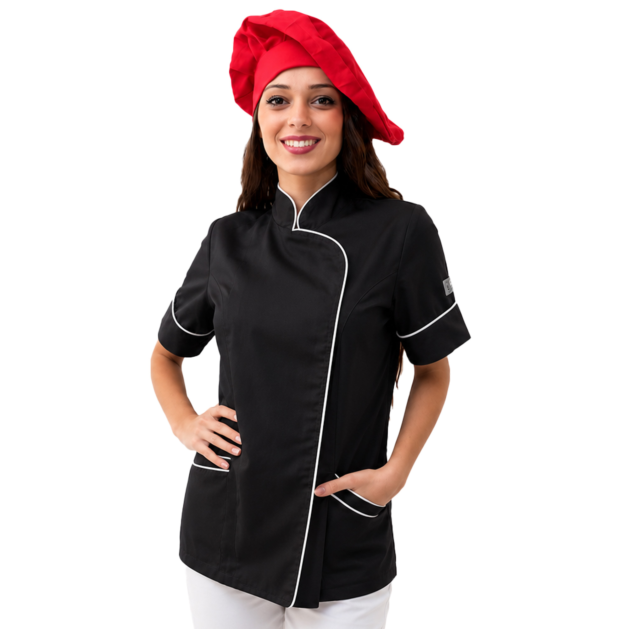 Giacca donna cucina lavoro cotone made in Italy bar pizzeria ristorante chef - Personalizzabile con il tuo logo