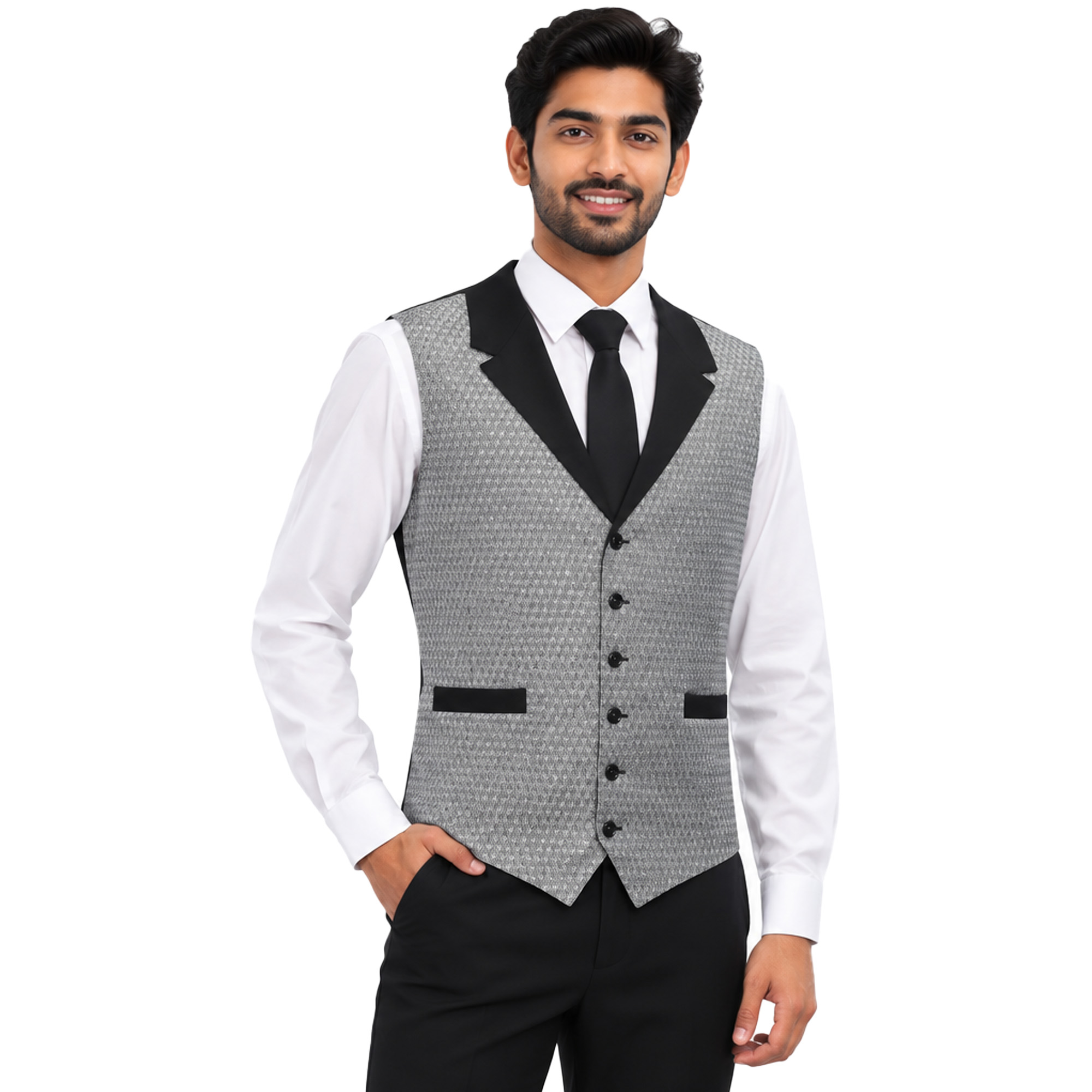 Gilet uomo barista lavoro pasticceria smanicato caffe\' bar sala maschile - Personalizzabile con il tuo logo