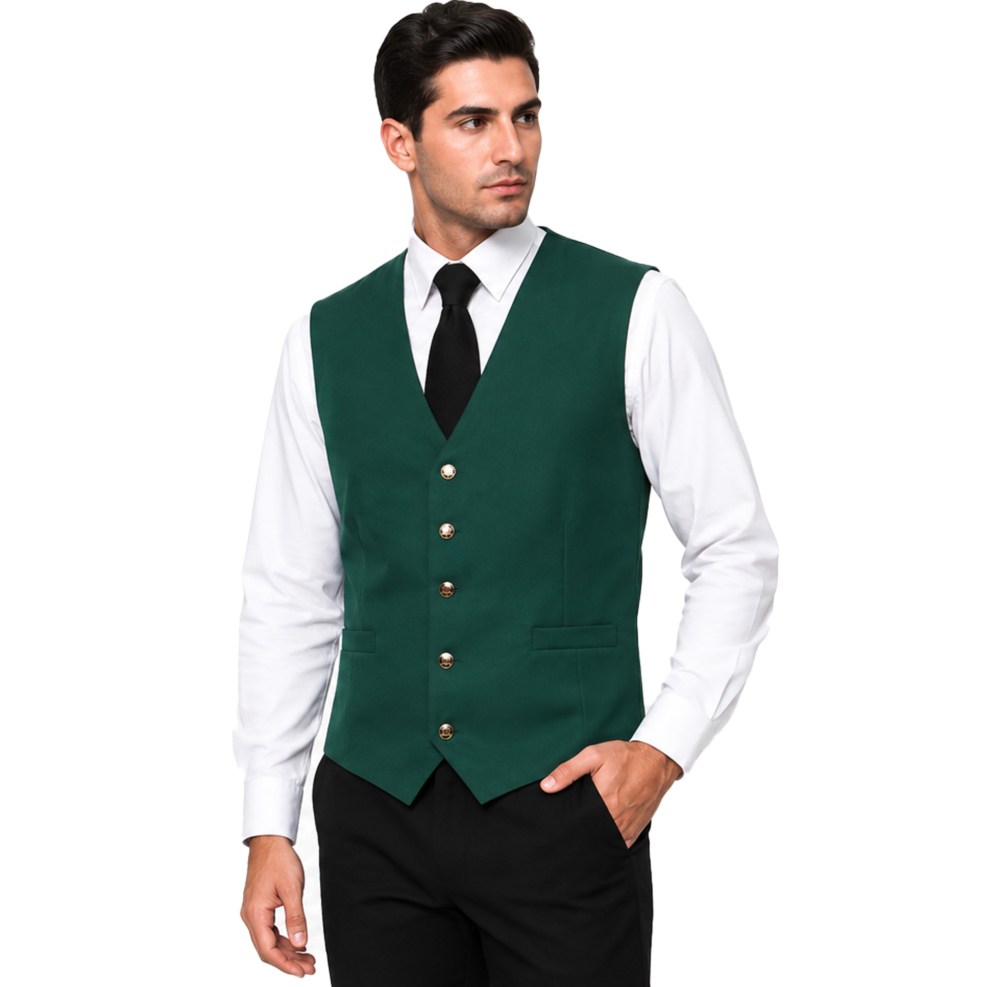 Gilet uomo lavoro cameriere bar barista sala ristorante lavoro barman hotel - Personalizzabile con il tuo logo
