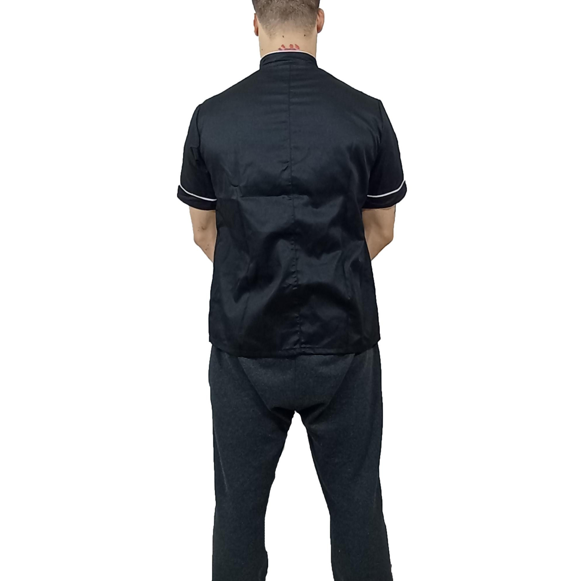 Coat jacket tunic chef cook barber hairdresser coiffeur beautician man hair work