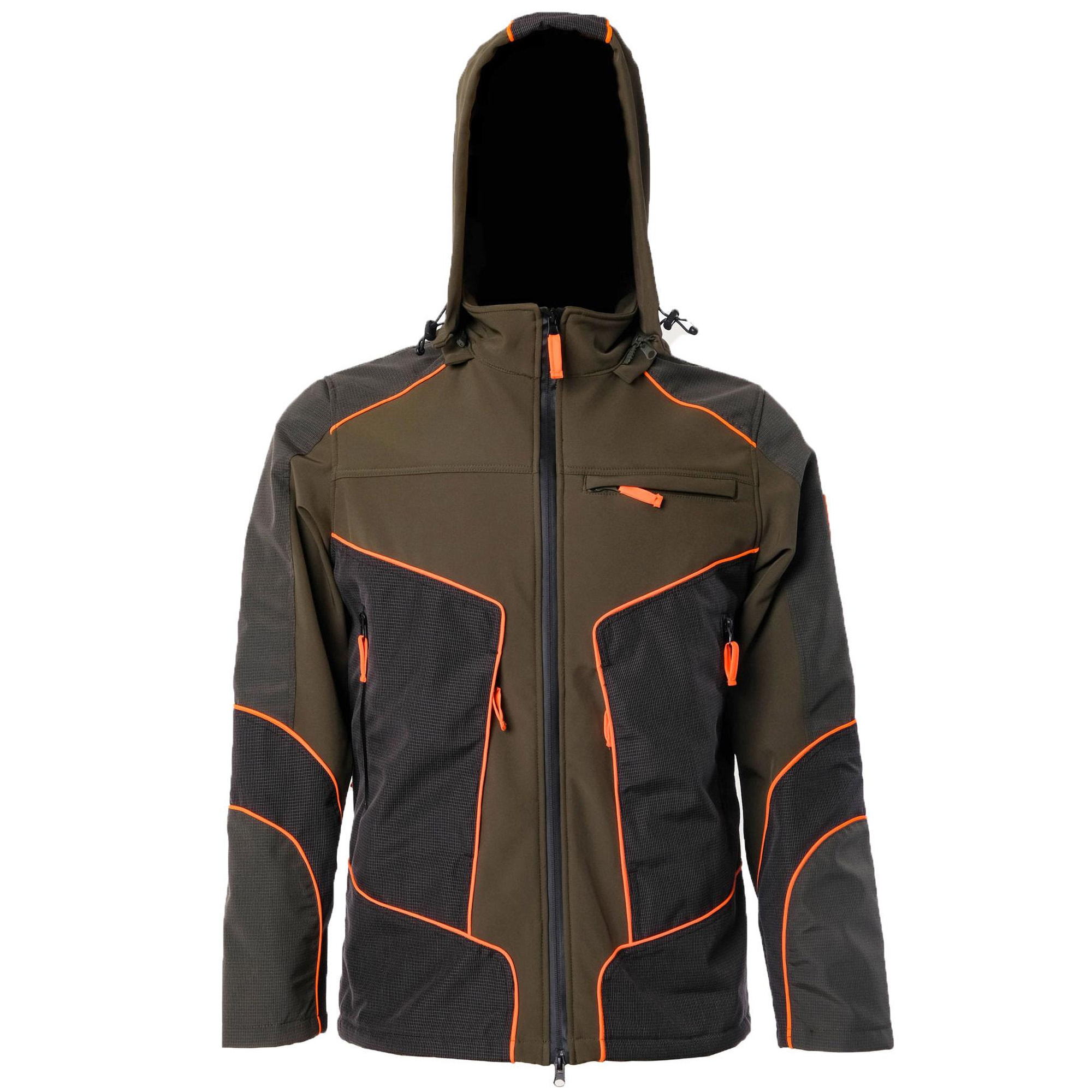 Giubbino giacca softshell moto caccia impermeabile resistente invernale - Personalizzabile con il tuo logo